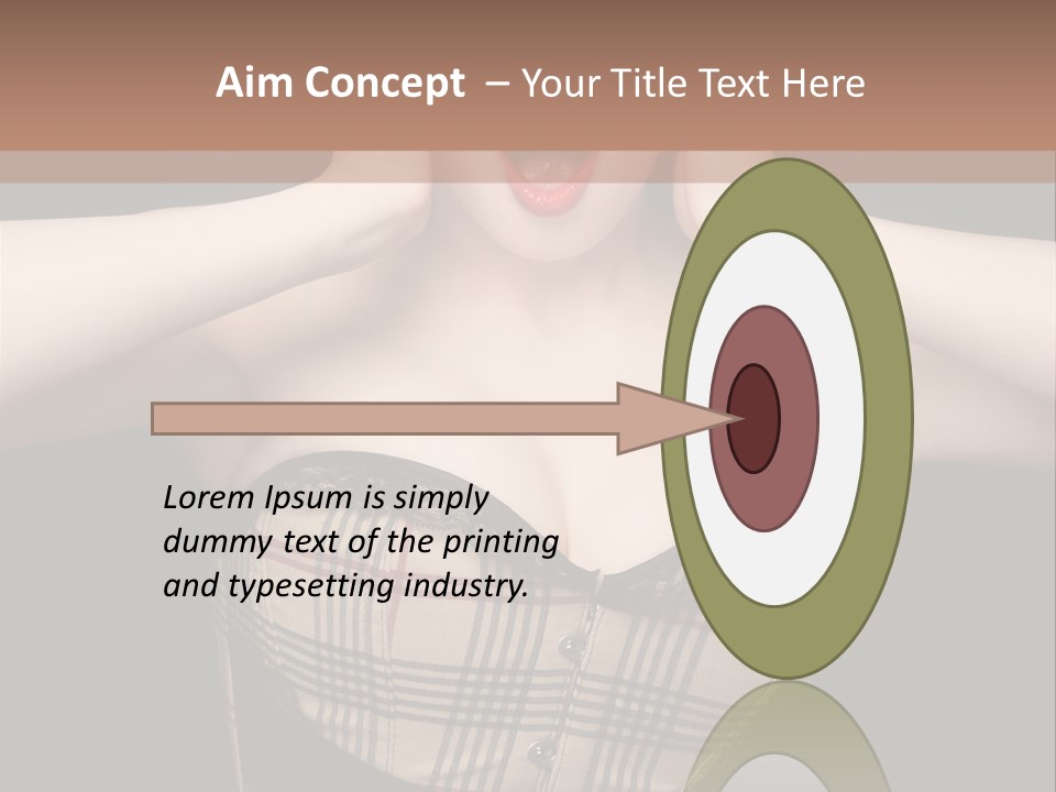 Woman Lovely Glamour PowerPoint Template