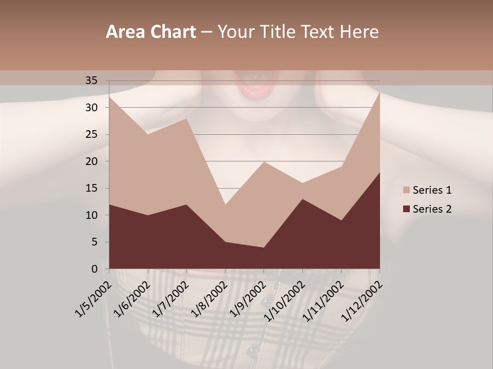 Woman Lovely Glamour PowerPoint Template