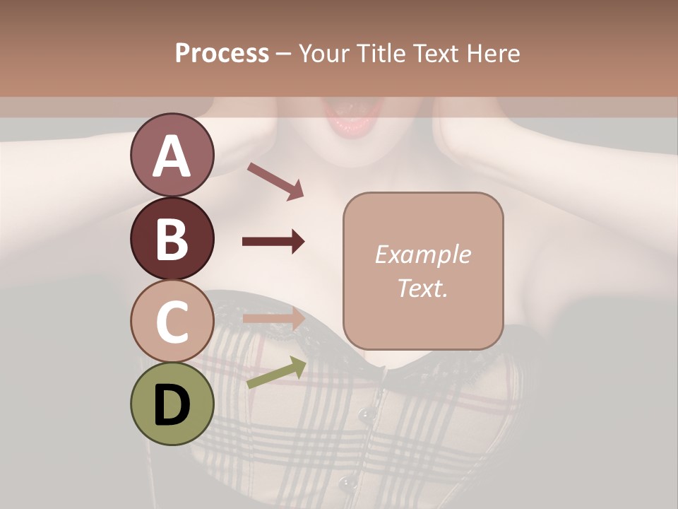 Woman Lovely Glamour PowerPoint Template