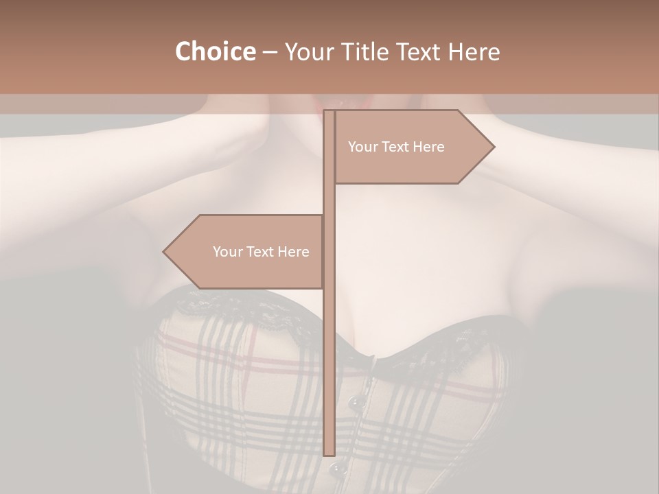 Woman Lovely Glamour PowerPoint Template