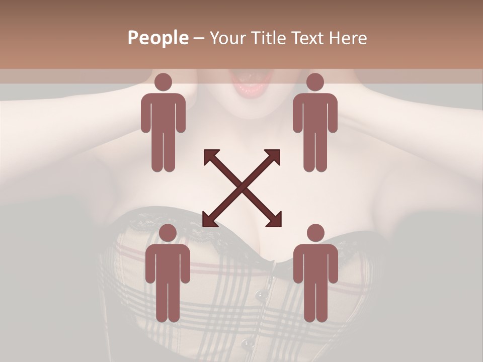 Woman Lovely Glamour PowerPoint Template