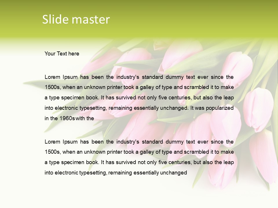 Flora Backgrounds Floral PowerPoint Template