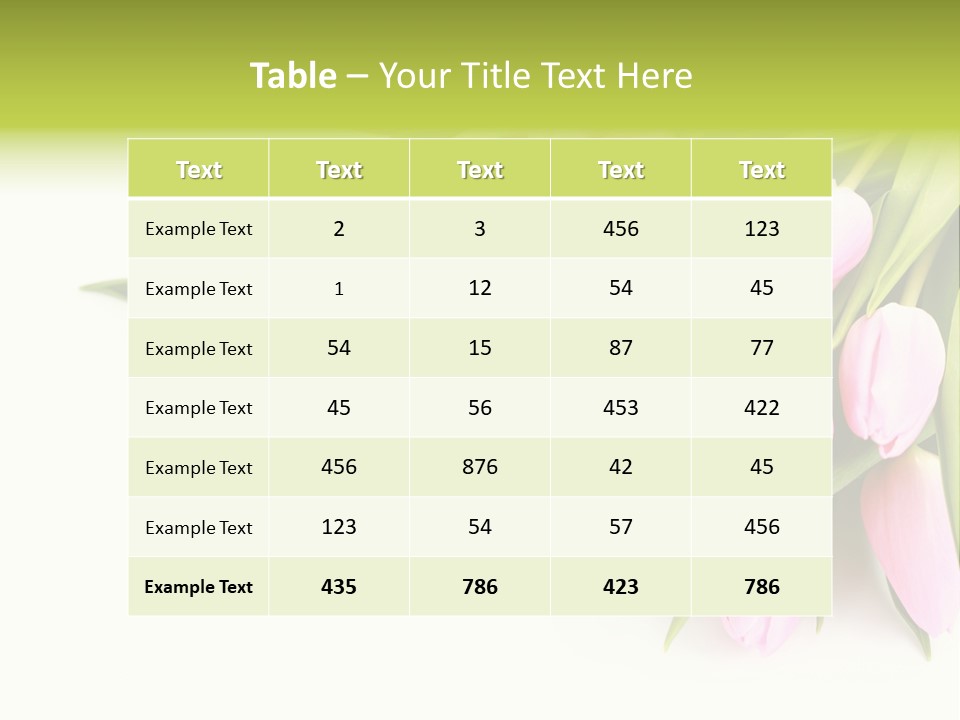 Flora Backgrounds Floral PowerPoint Template