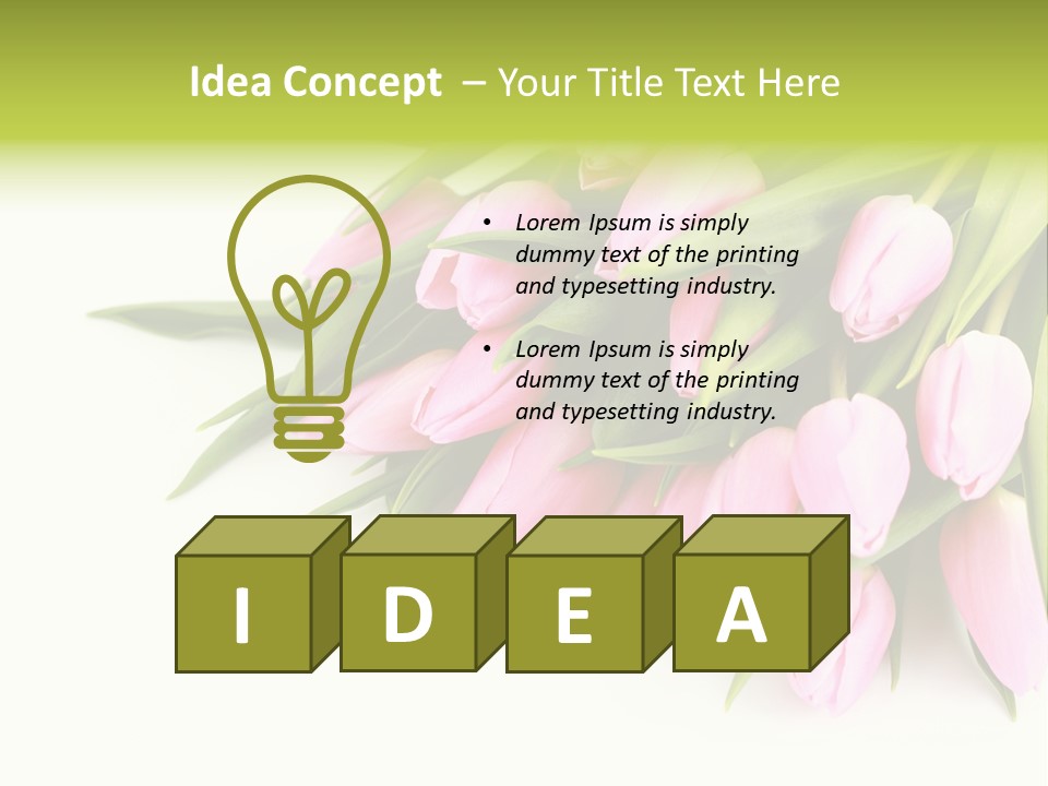 Flora Backgrounds Floral PowerPoint Template