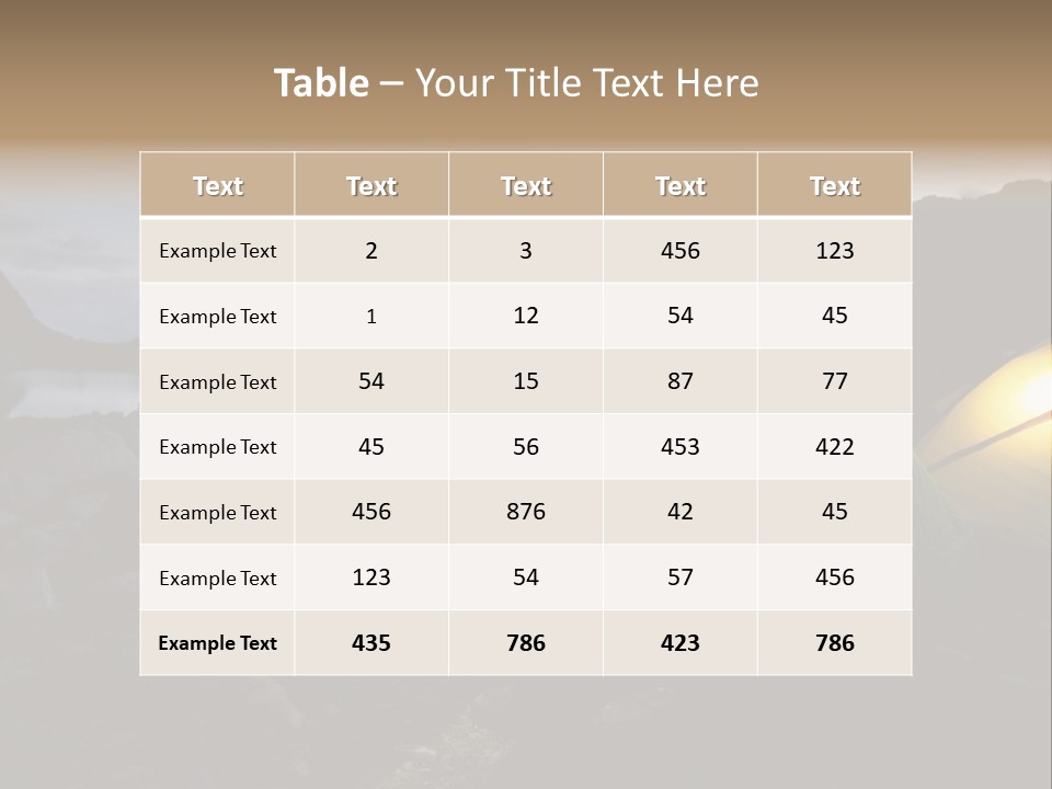 Trek Night Leisure PowerPoint Template
