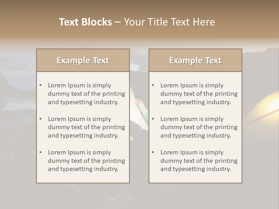 Trek Night Leisure PowerPoint Template