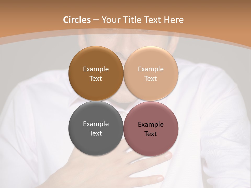 Facial Handsome Wow PowerPoint Template