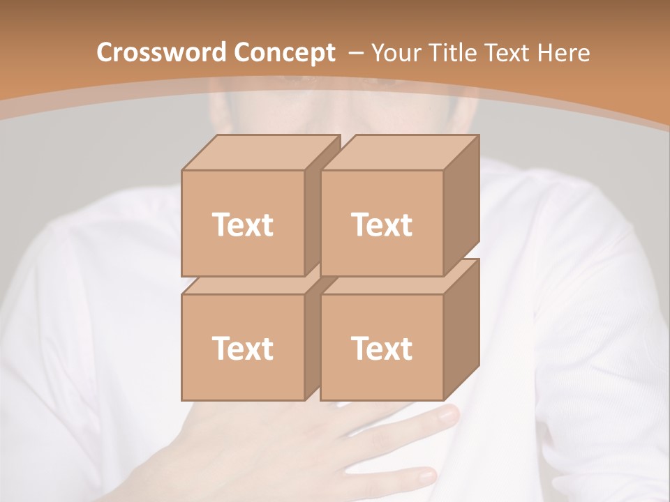 Facial Handsome Wow PowerPoint Template