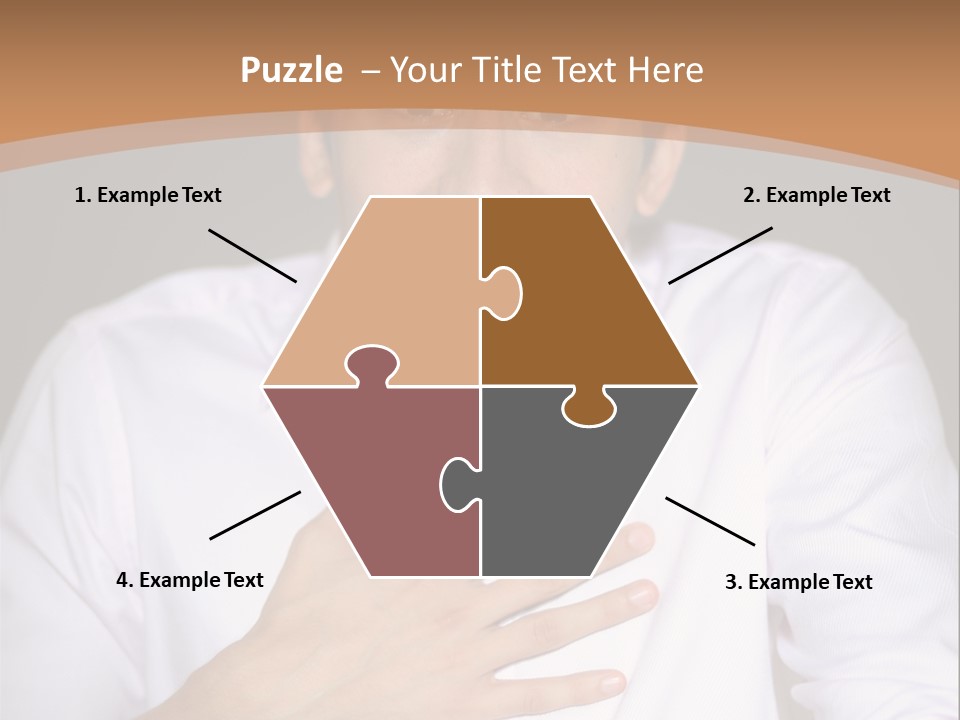 Facial Handsome Wow PowerPoint Template