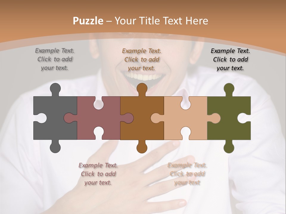 Facial Handsome Wow PowerPoint Template