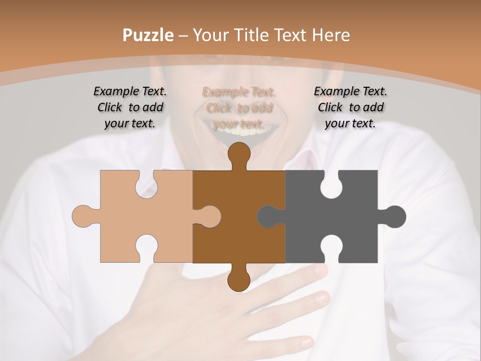 Facial Handsome Wow PowerPoint Template