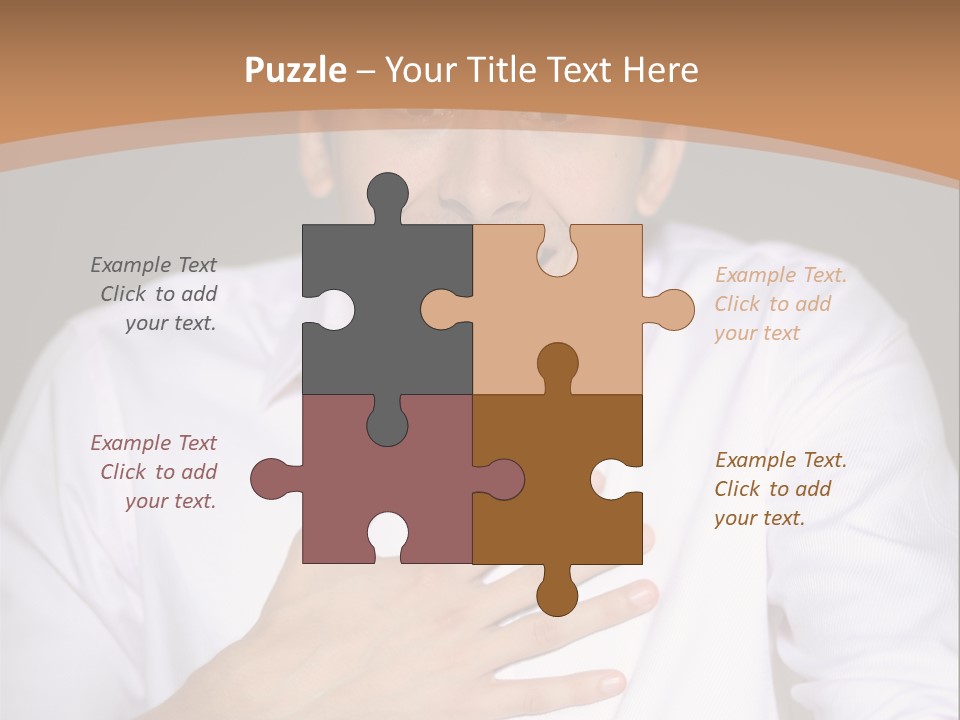 Facial Handsome Wow PowerPoint Template