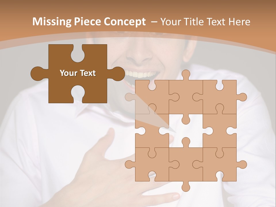 Facial Handsome Wow PowerPoint Template