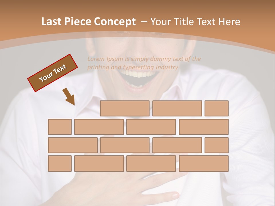 Facial Handsome Wow PowerPoint Template