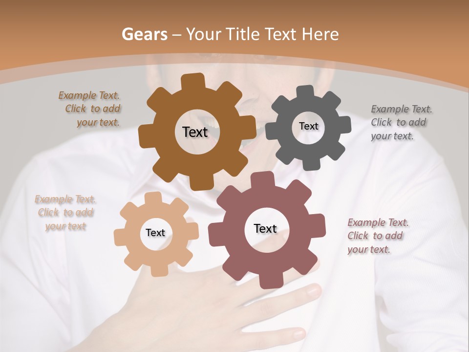 Facial Handsome Wow PowerPoint Template