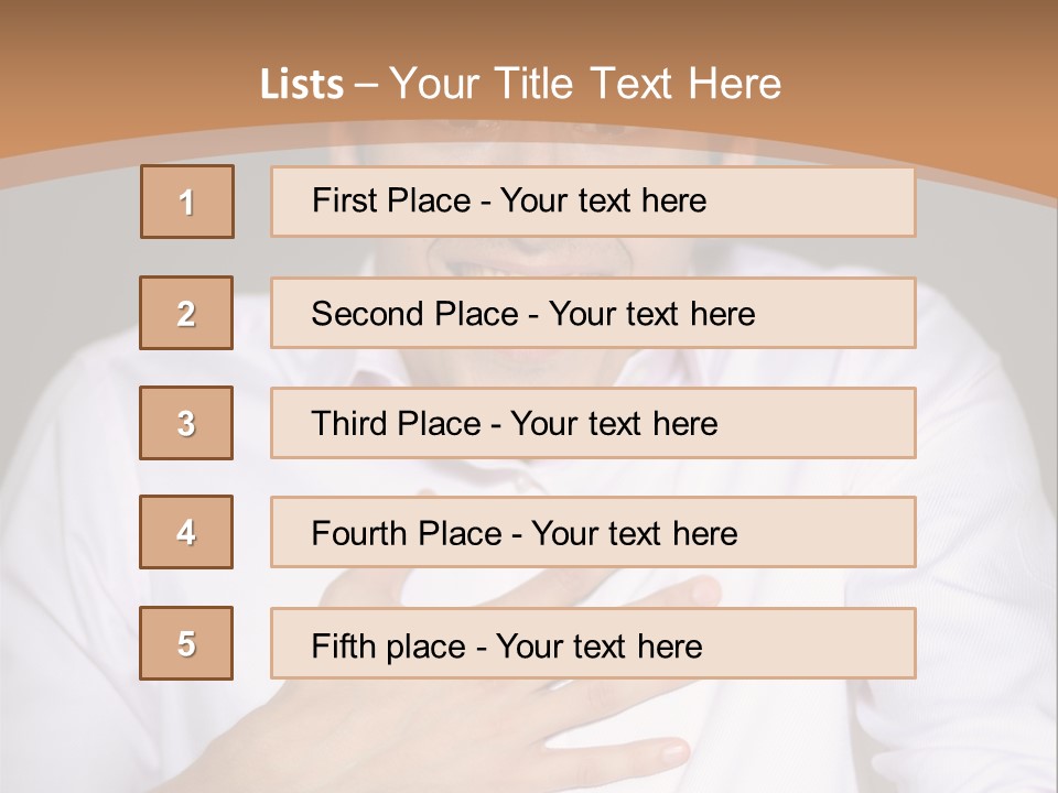 Facial Handsome Wow PowerPoint Template