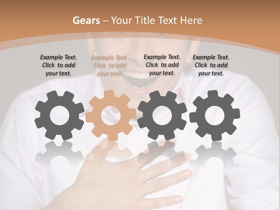 Facial Handsome Wow PowerPoint Template