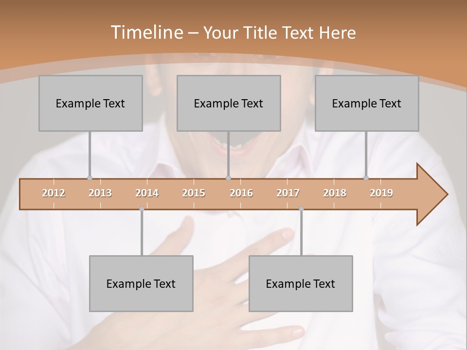 Facial Handsome Wow PowerPoint Template