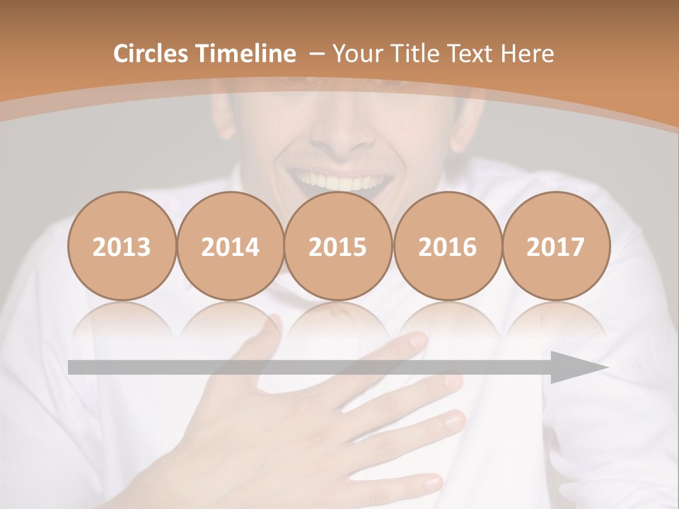 Facial Handsome Wow PowerPoint Template