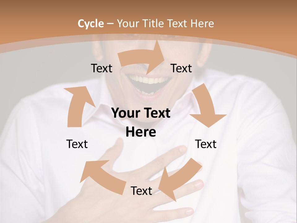Facial Handsome Wow PowerPoint Template