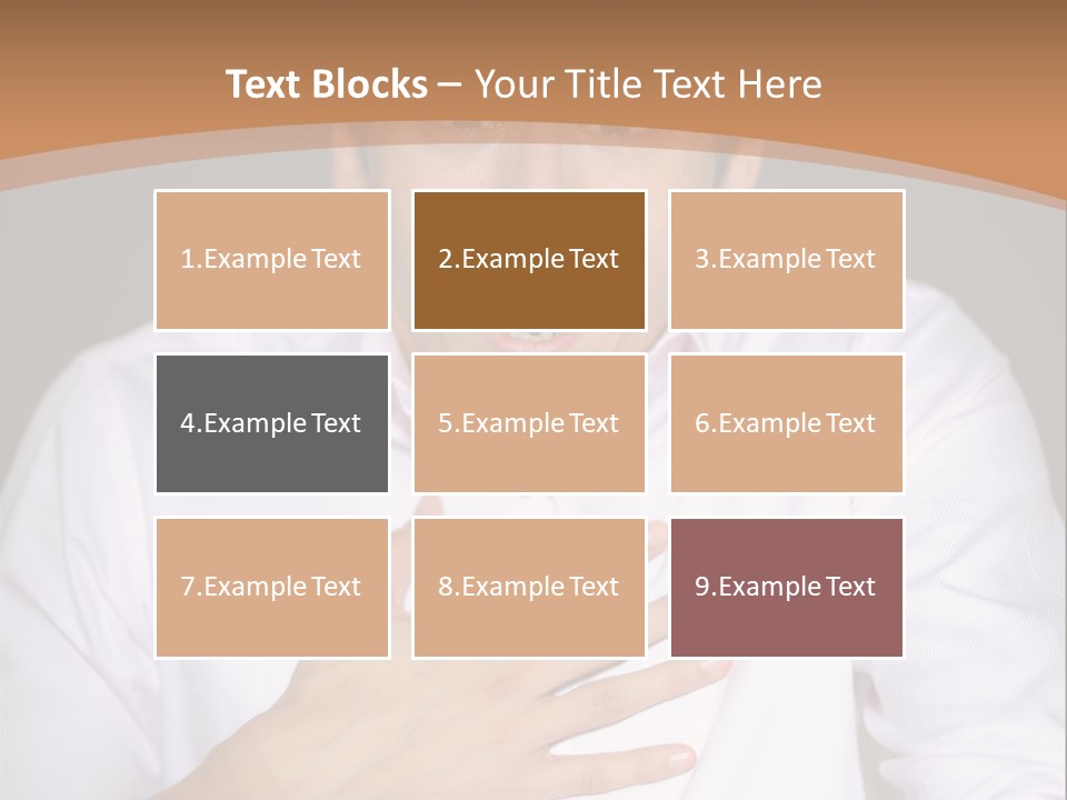 Facial Handsome Wow PowerPoint Template
