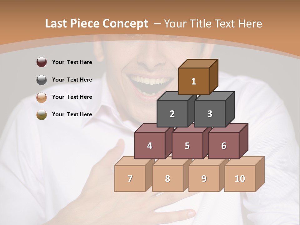 Facial Handsome Wow PowerPoint Template