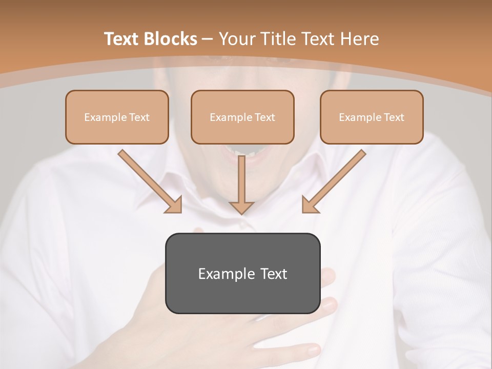 Facial Handsome Wow PowerPoint Template