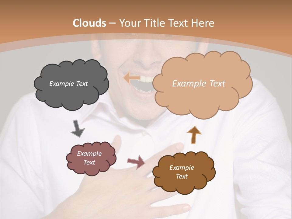Facial Handsome Wow PowerPoint Template