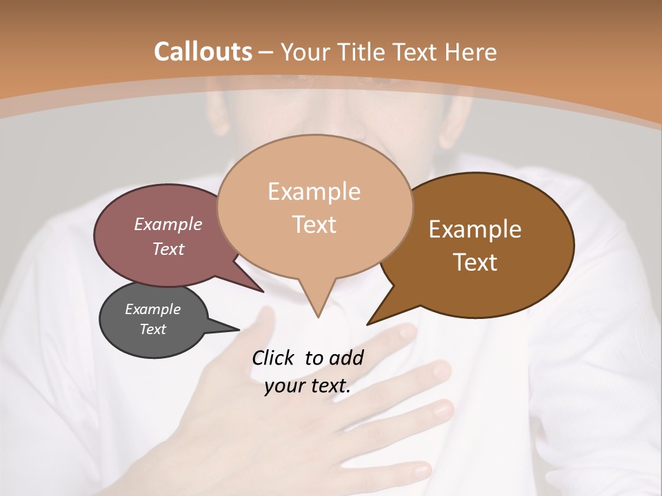 Facial Handsome Wow PowerPoint Template