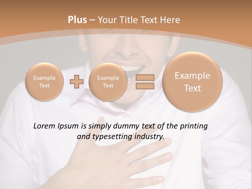 Facial Handsome Wow PowerPoint Template