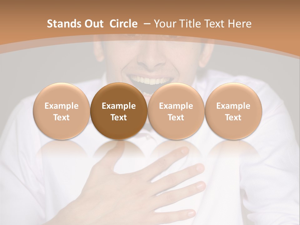 Facial Handsome Wow PowerPoint Template