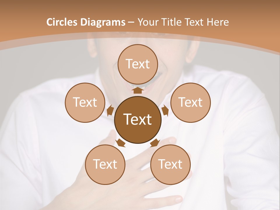 Facial Handsome Wow PowerPoint Template