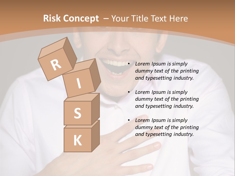 Facial Handsome Wow PowerPoint Template