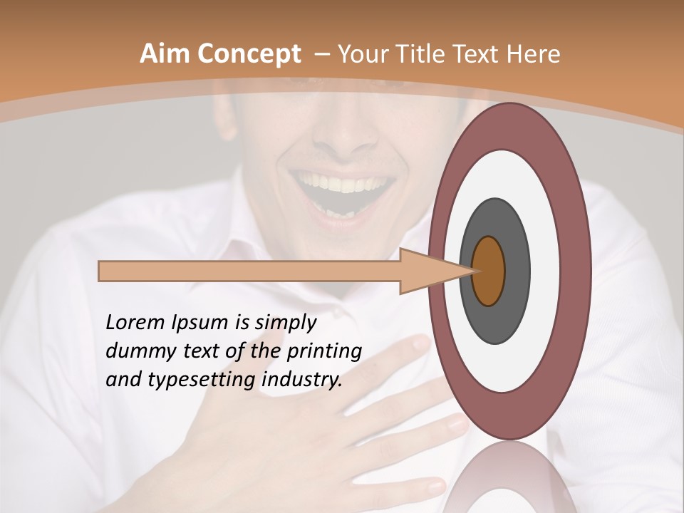 Facial Handsome Wow PowerPoint Template