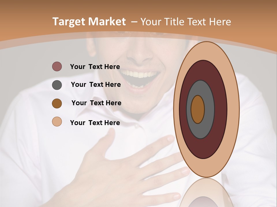 Facial Handsome Wow PowerPoint Template