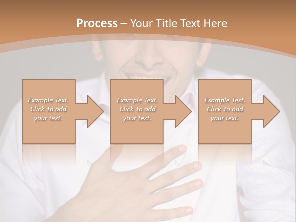 Facial Handsome Wow PowerPoint Template