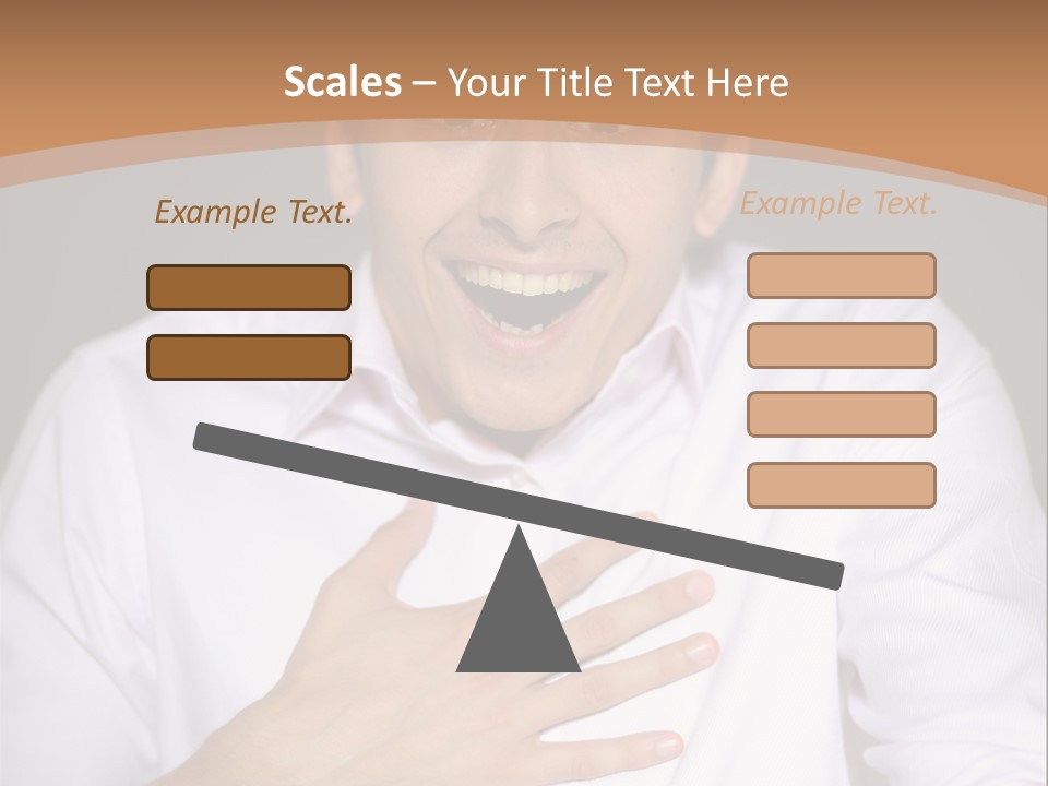 Facial Handsome Wow PowerPoint Template