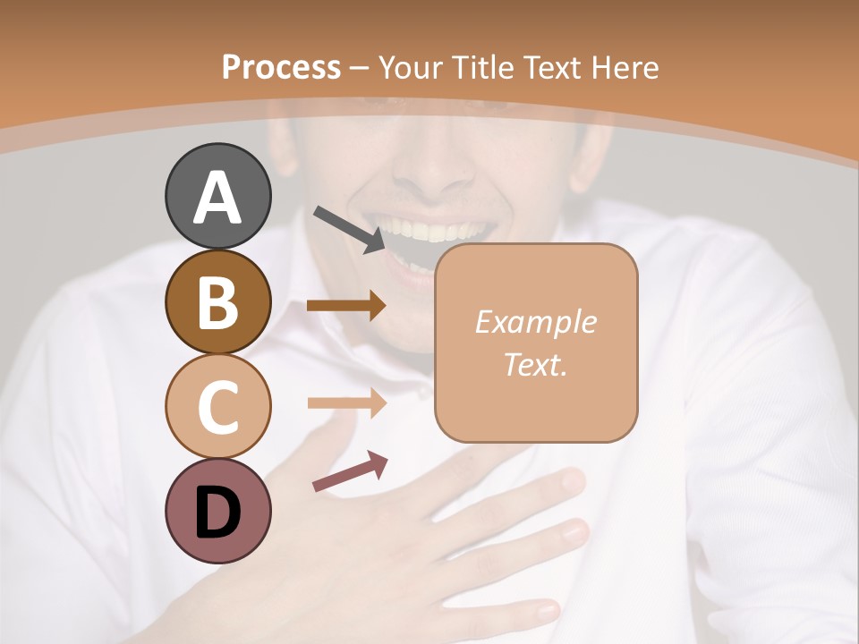 Facial Handsome Wow PowerPoint Template