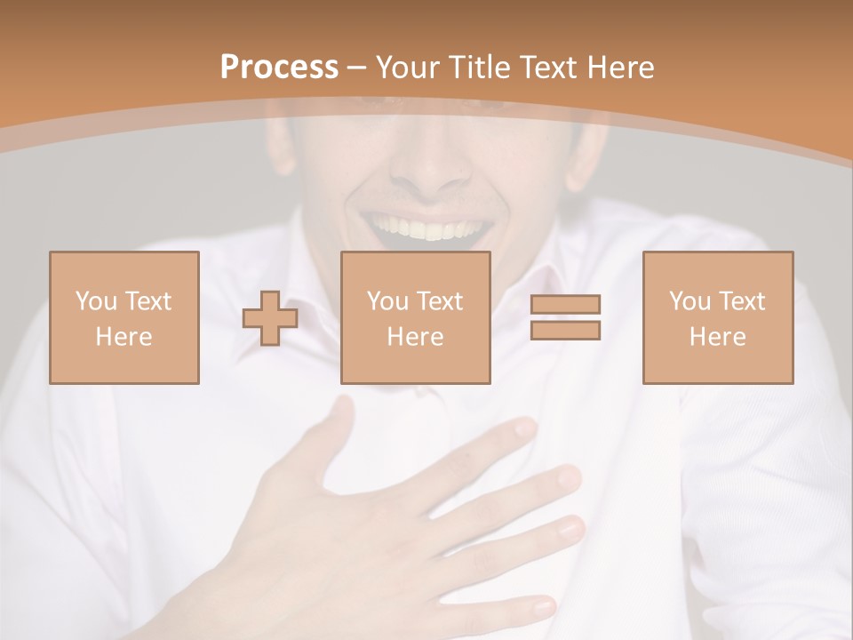 Facial Handsome Wow PowerPoint Template