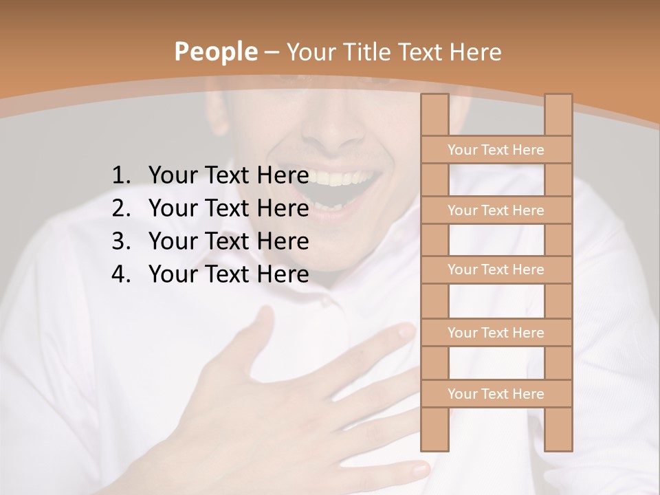 Facial Handsome Wow PowerPoint Template