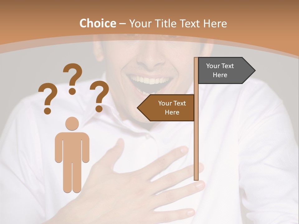 Facial Handsome Wow PowerPoint Template