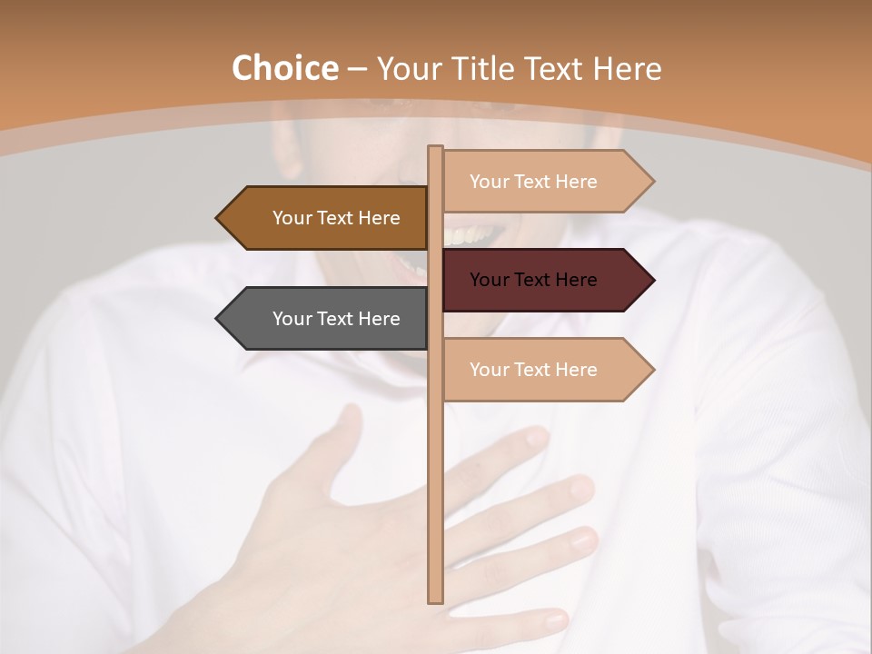 Facial Handsome Wow PowerPoint Template
