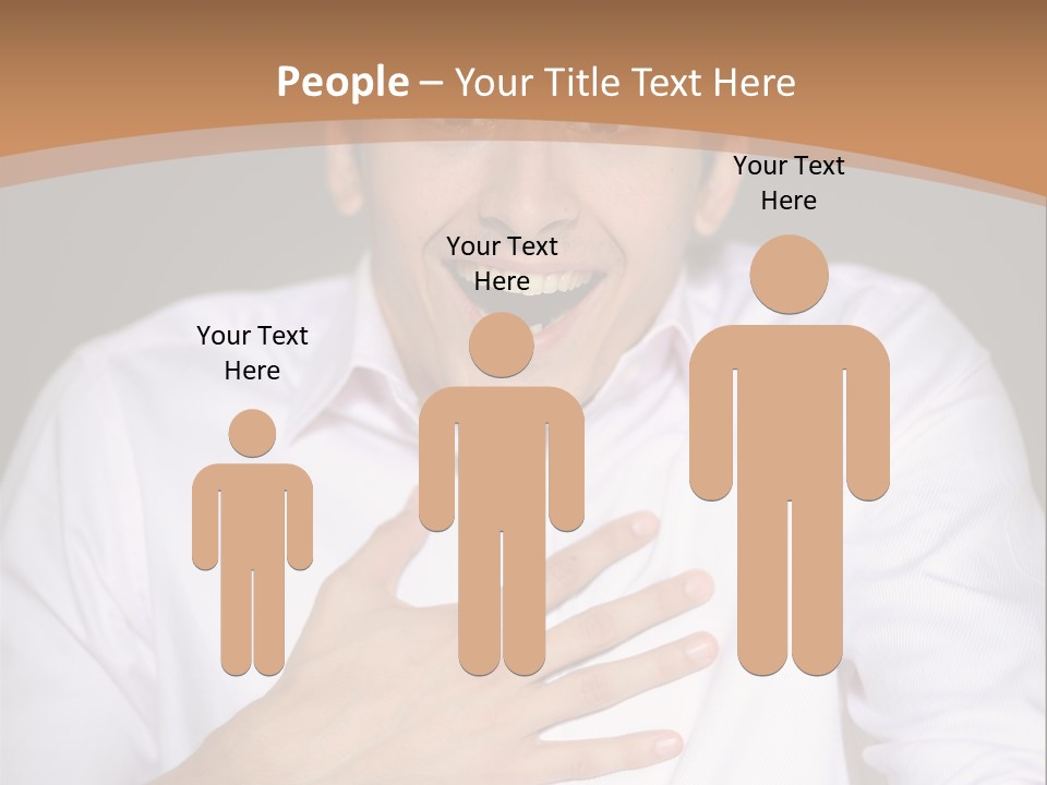 Facial Handsome Wow PowerPoint Template