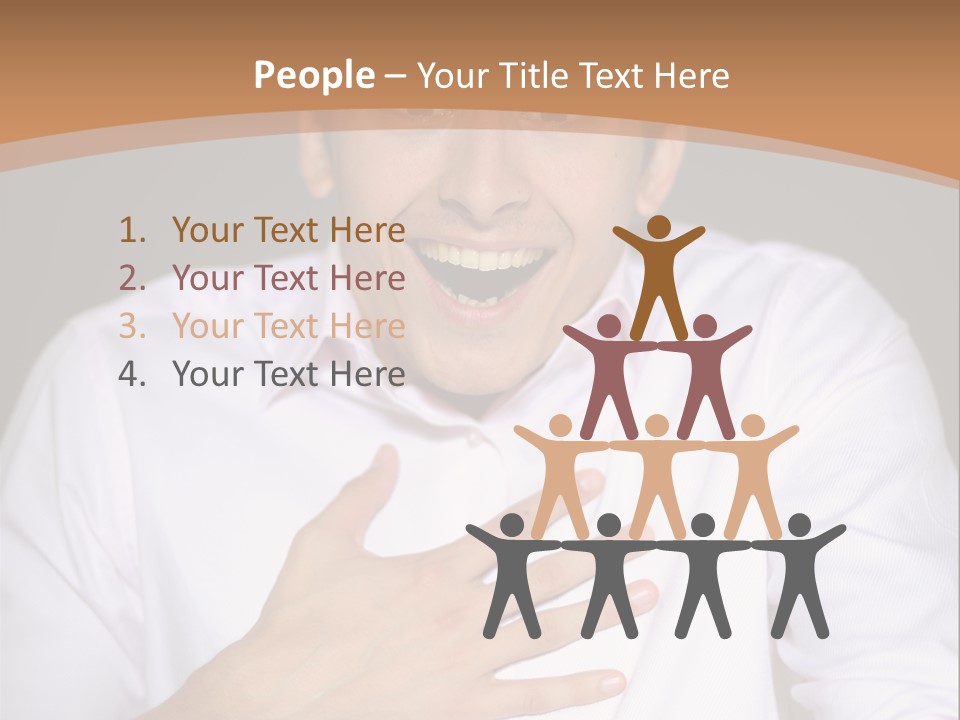 Facial Handsome Wow PowerPoint Template