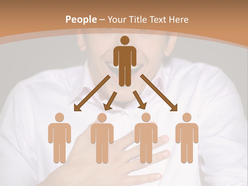 Facial Handsome Wow PowerPoint Template