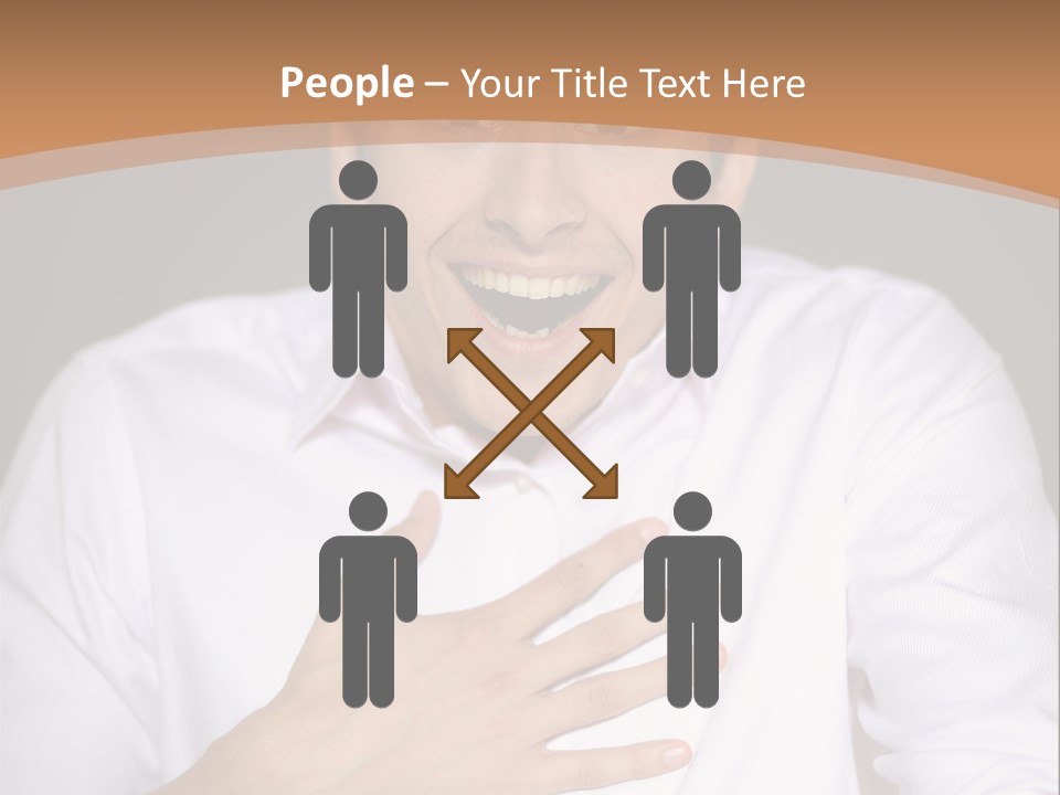 Facial Handsome Wow PowerPoint Template