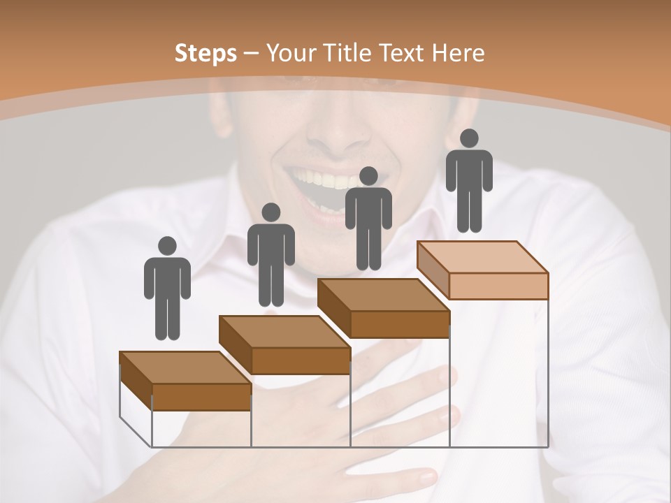 Facial Handsome Wow PowerPoint Template