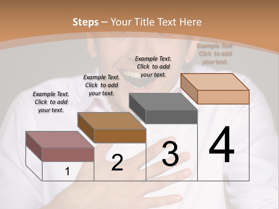 Facial Handsome Wow PowerPoint Template
