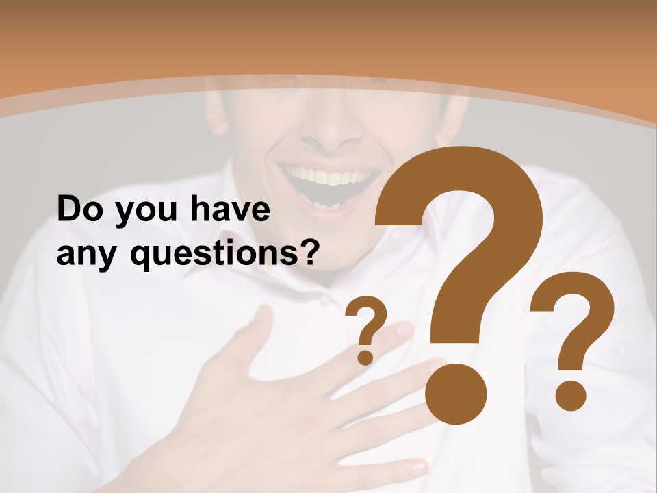 Facial Handsome Wow PowerPoint Template