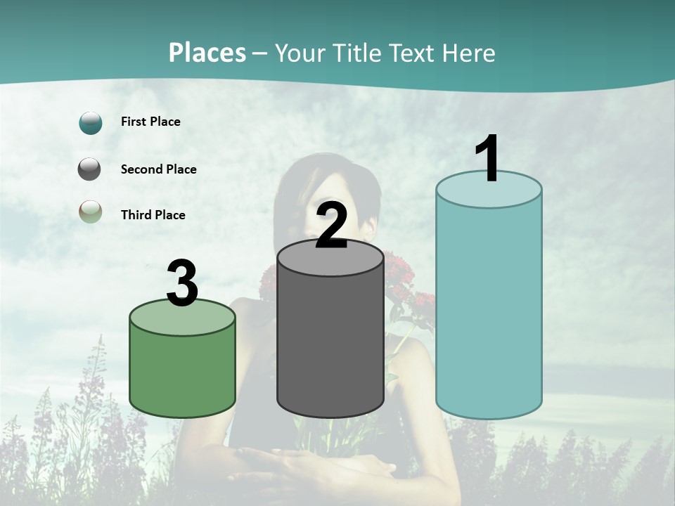 Healthy Floral Summer PowerPoint Template